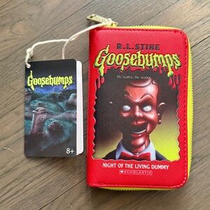Loungefly Goosebumps slappy Book Cover Zip Around Wallet